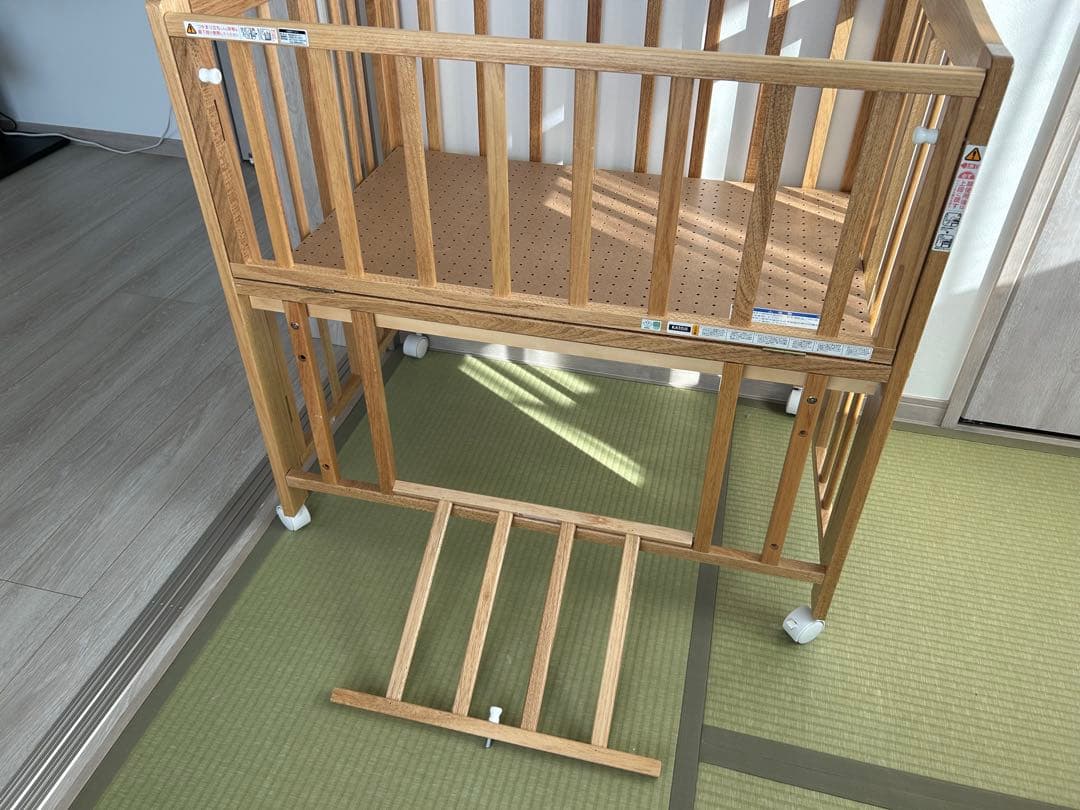 【美品】カトージベビーベッド➕マットレスセット　※直接引き取り限定