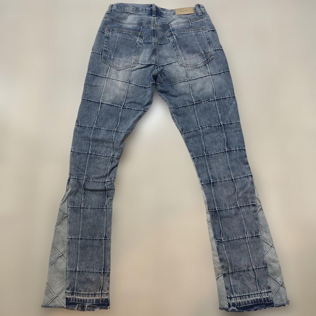 mnml ミニマル デニムパンツ ブーツカット フレア バギー　30inch