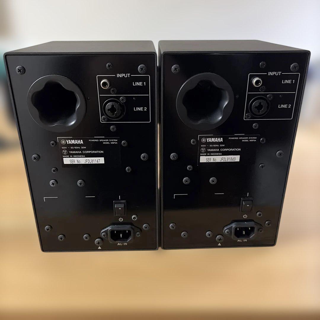 ヤマハ　MSP3A パワードモニタースピーカー 1ペア（2台）