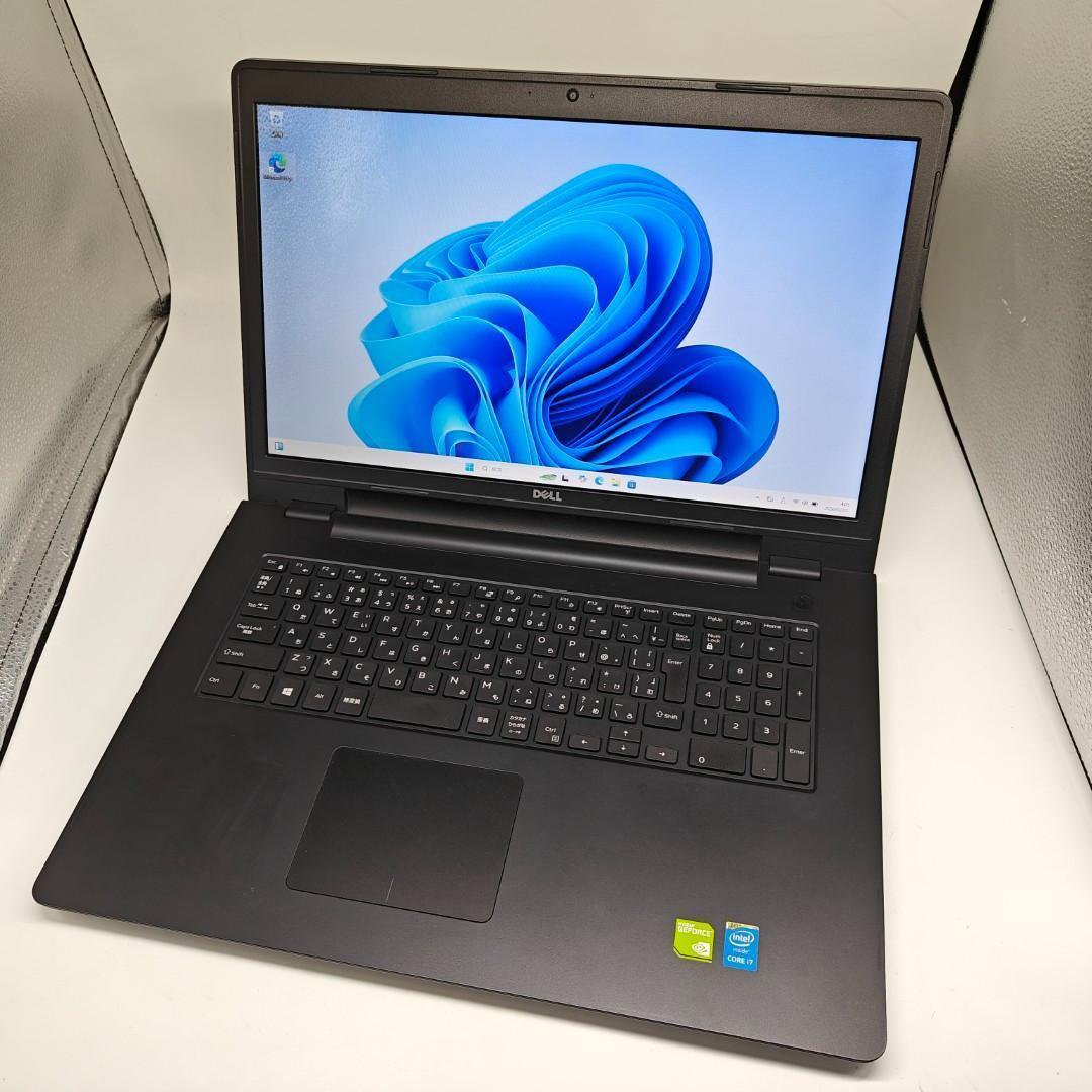 【DELL】爆速i7 SSD512GB 8GB グラボ搭載 大型 ノートPC