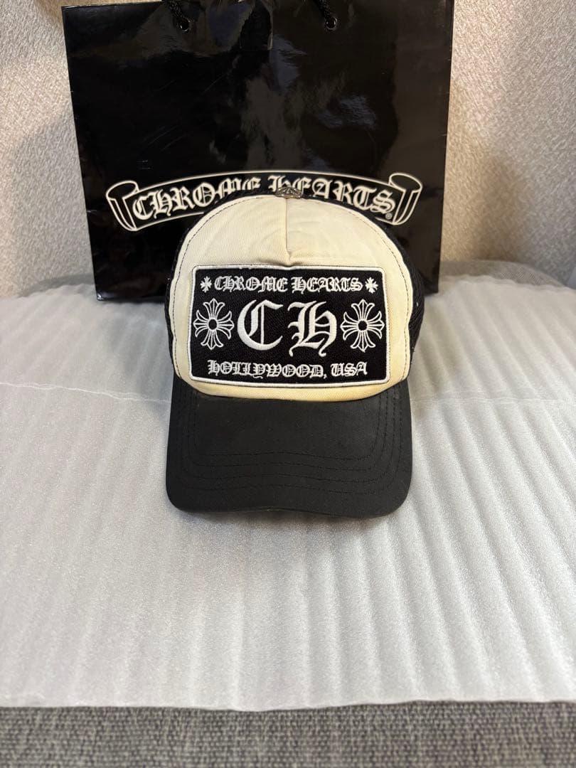 【確実正規品】クロムハーツキャップ　ジャパンタグ　ホワイト　中古品