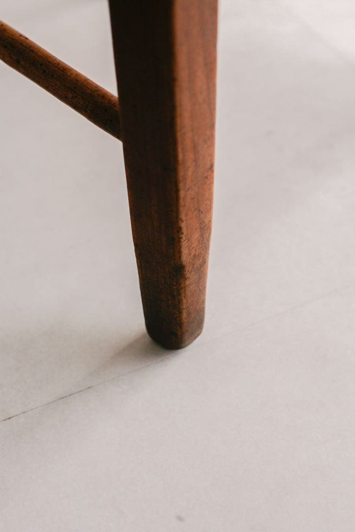 フランス アンティークチェア ラッシュ編み 無垢材 古家具 ブロカント