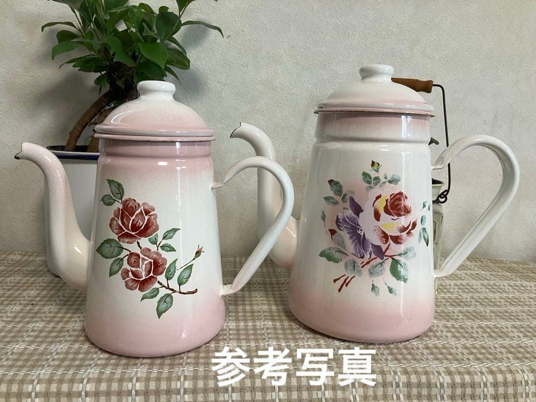 ② 協和工業 KYOWA 日本製 ホーローポット スカーレットローズ