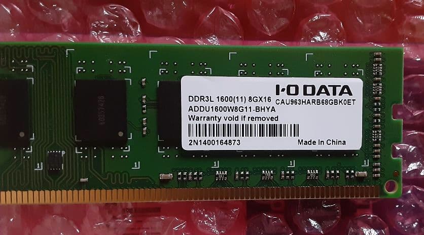 新品8GB2枚16GB　DDR3-1600対応　デスクトップPC用メモリー