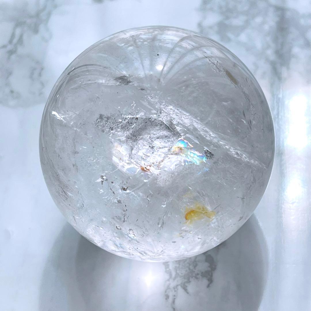 レインボー&ライモナイト✨ブラジル産天然水晶スフィア