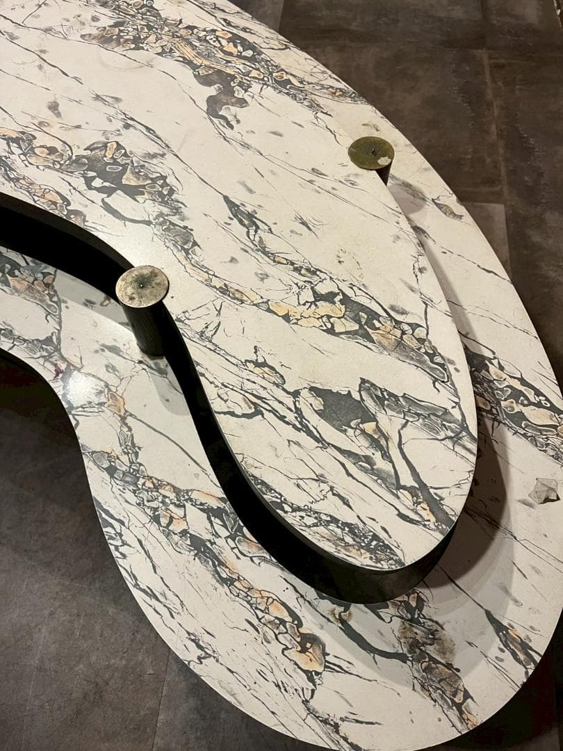 50s ミッドセンチュリー マーブル柄 コーヒーテーブル ローテーブル