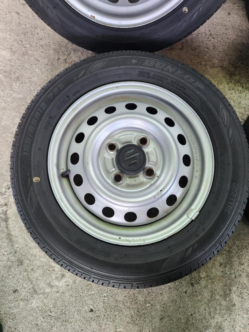 送料込☆2021 ダンロップ タイヤホイールセット155/65R13☆4本