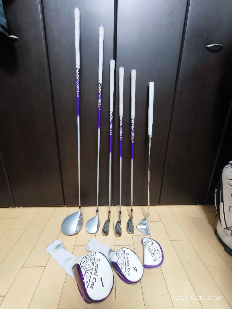リンクス クリスタルキャット レディース ゴルフ6本セット キャリーバッグ付