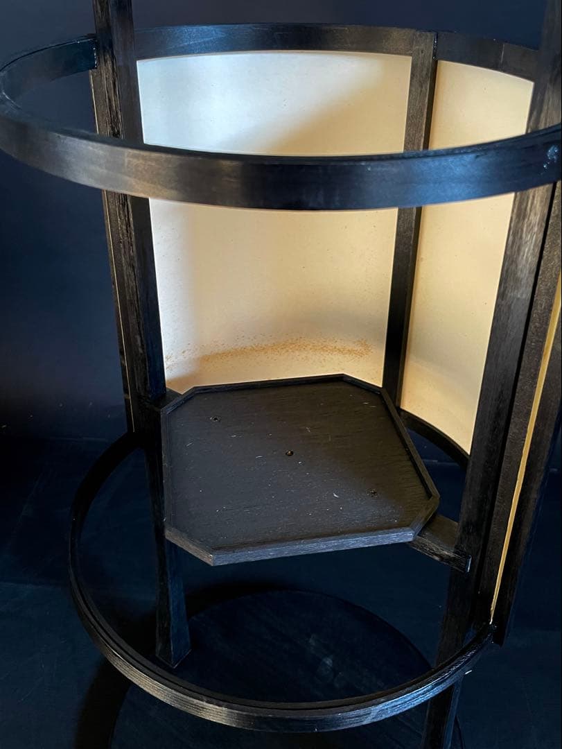 割引‼️【未使用 保管品】「母」 丸型 行灯 丸行灯 アンティーク調 (あ)