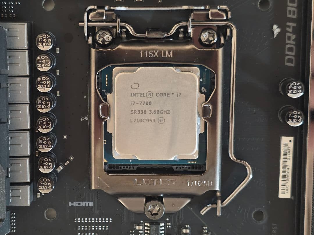 intel i7 7700 + Msi Z270 gaming m7 セット