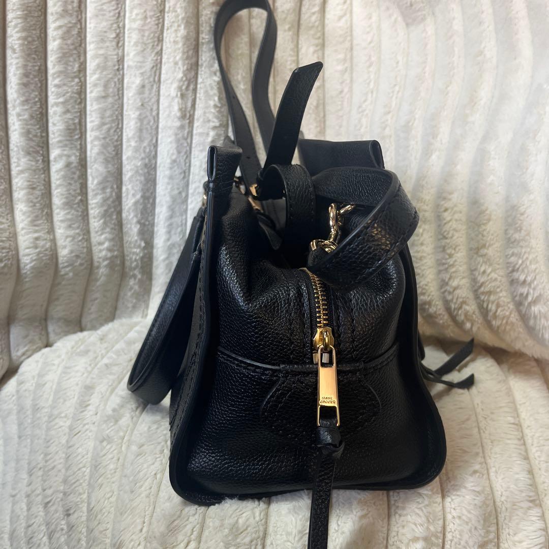 デ*ス様 黒いレザーショルダーバッグ