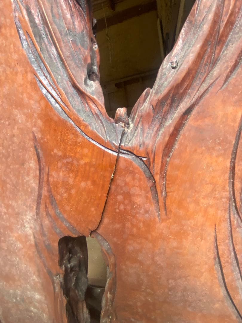 欅一枚板　自然木　ついたて