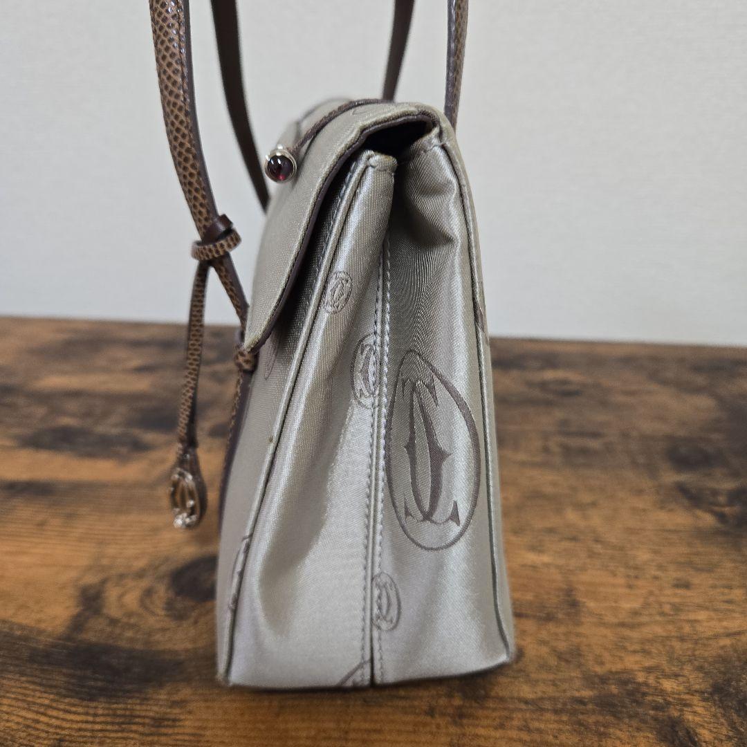 Cartier カルティエ ハッピーバースデー ハンドバッグ ブラウン系