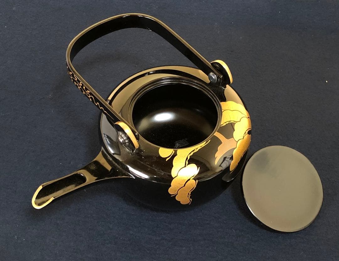 《R》輪島塗 松竹梅蒔絵 屠蘇器 五ツ揃 わじま慶塚 木箱　1f