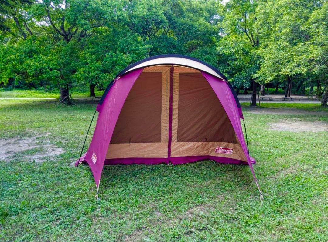 【極美品】コールマンテント トンネル2ルームハウスLDX バーガンディ