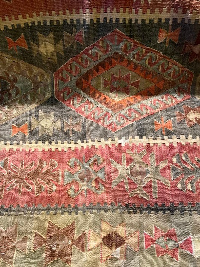 70年代オールドキリム トルコヴィンテージラグ　truck furniture