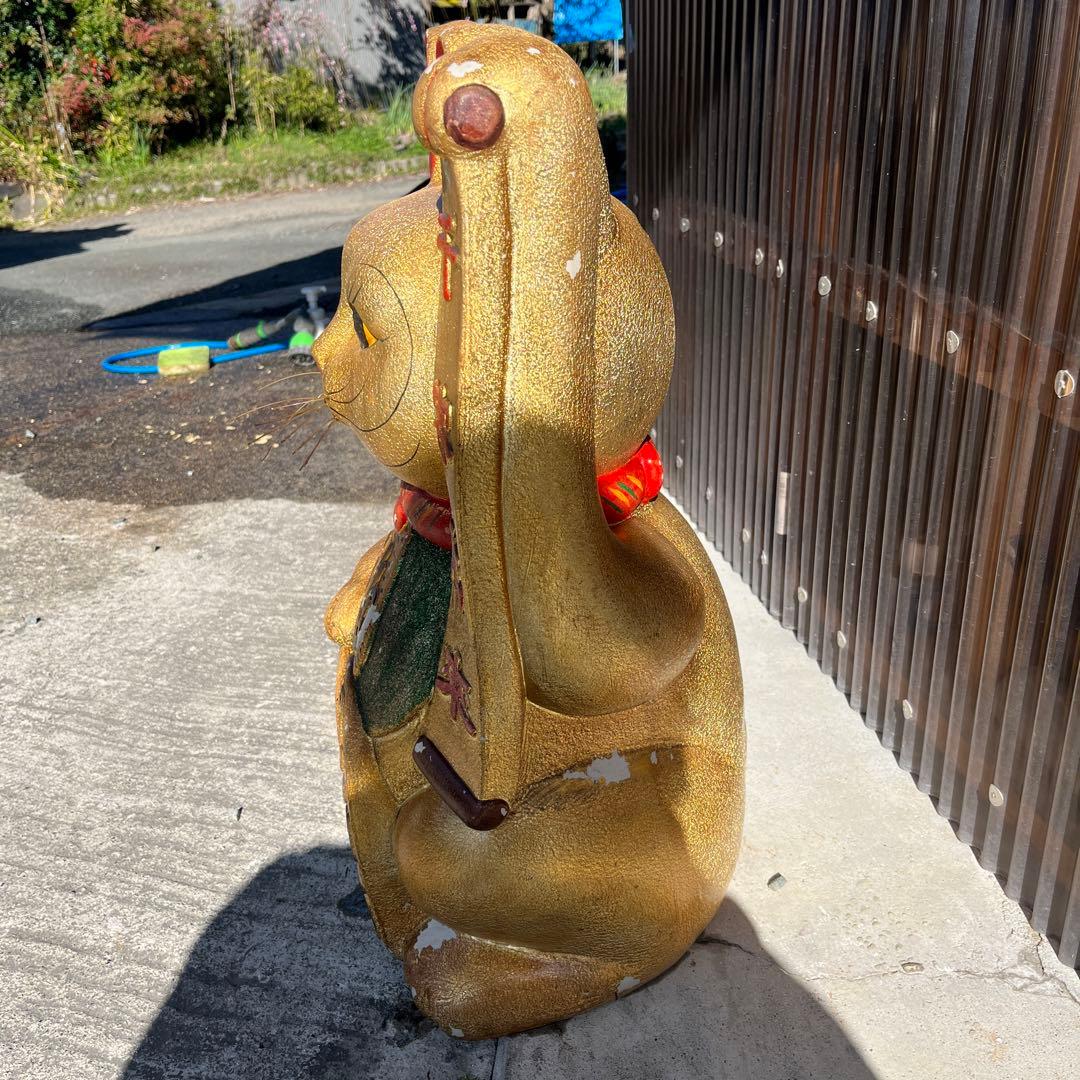 金色の招き猫 超特大サイズ 貯金箱 左手