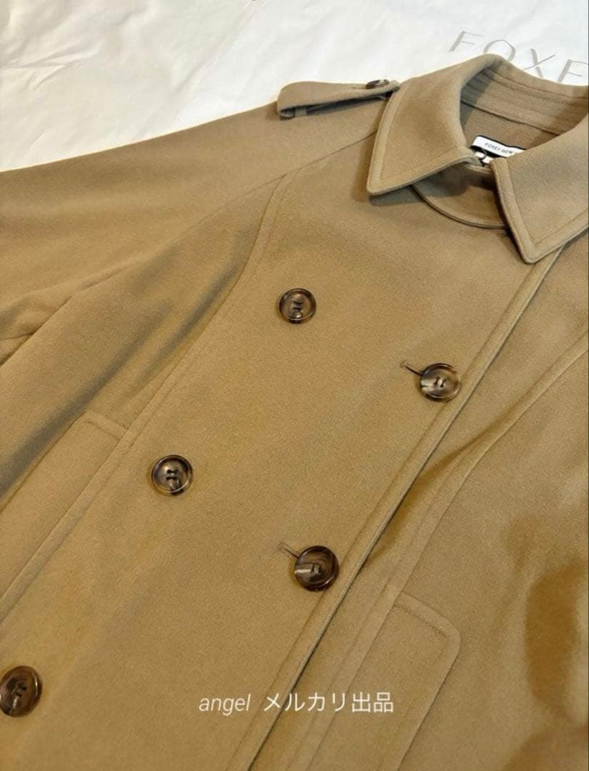 フォクシー　マリソル掲載　ウール100% トレンチ　コート　40 キャメル