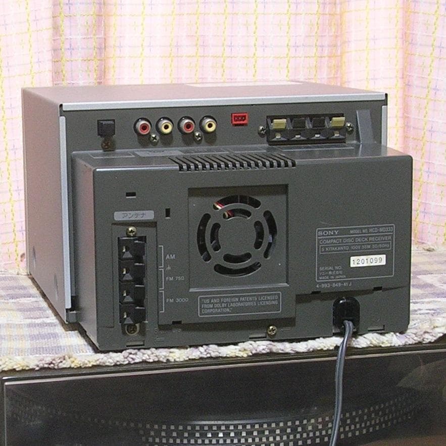 ＜整備品＞SONY HCD-MD333 ミニコンポ+リモコン他