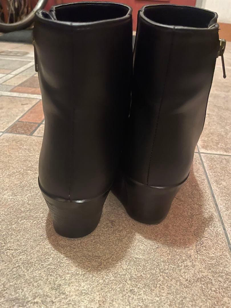 TOP DRY ブラックブーツ 24.5cm TDY-3960