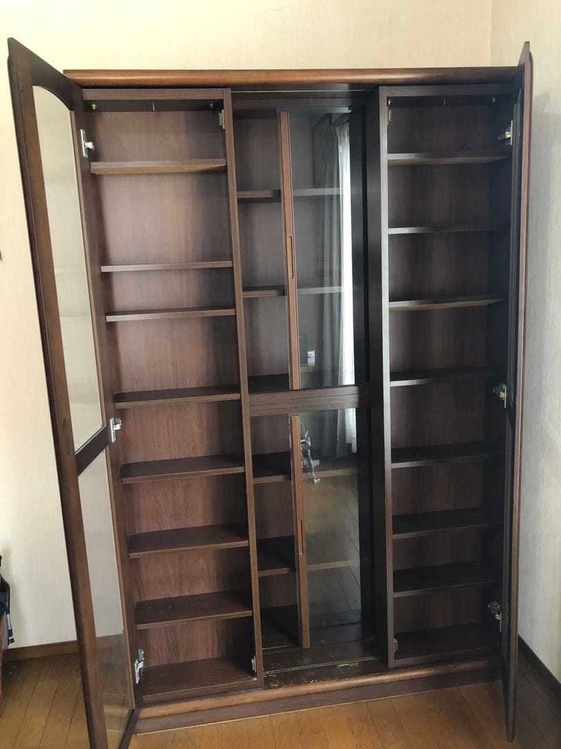 【☆送料込☆】本棚 ダブルスライド 大容量