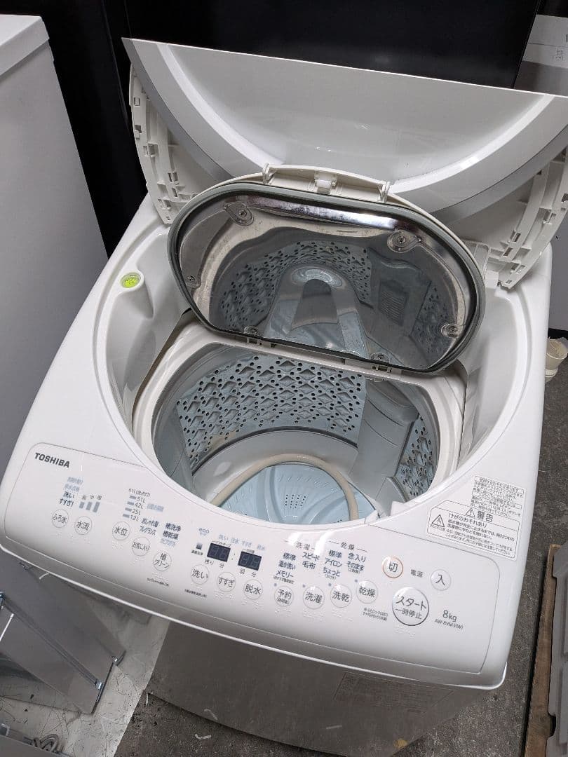 大阪市内配送無料 2023年製 東芝 洗濯乾燥機 8kg ZABOON 格安美品