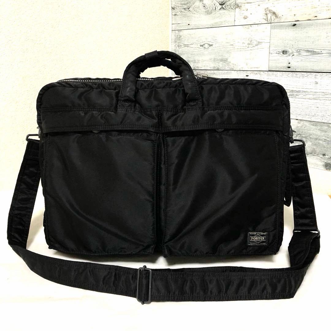 美品✨廃盤 ポータータンカー ビジネスバッグ 3way A4可 大容量 ブラック