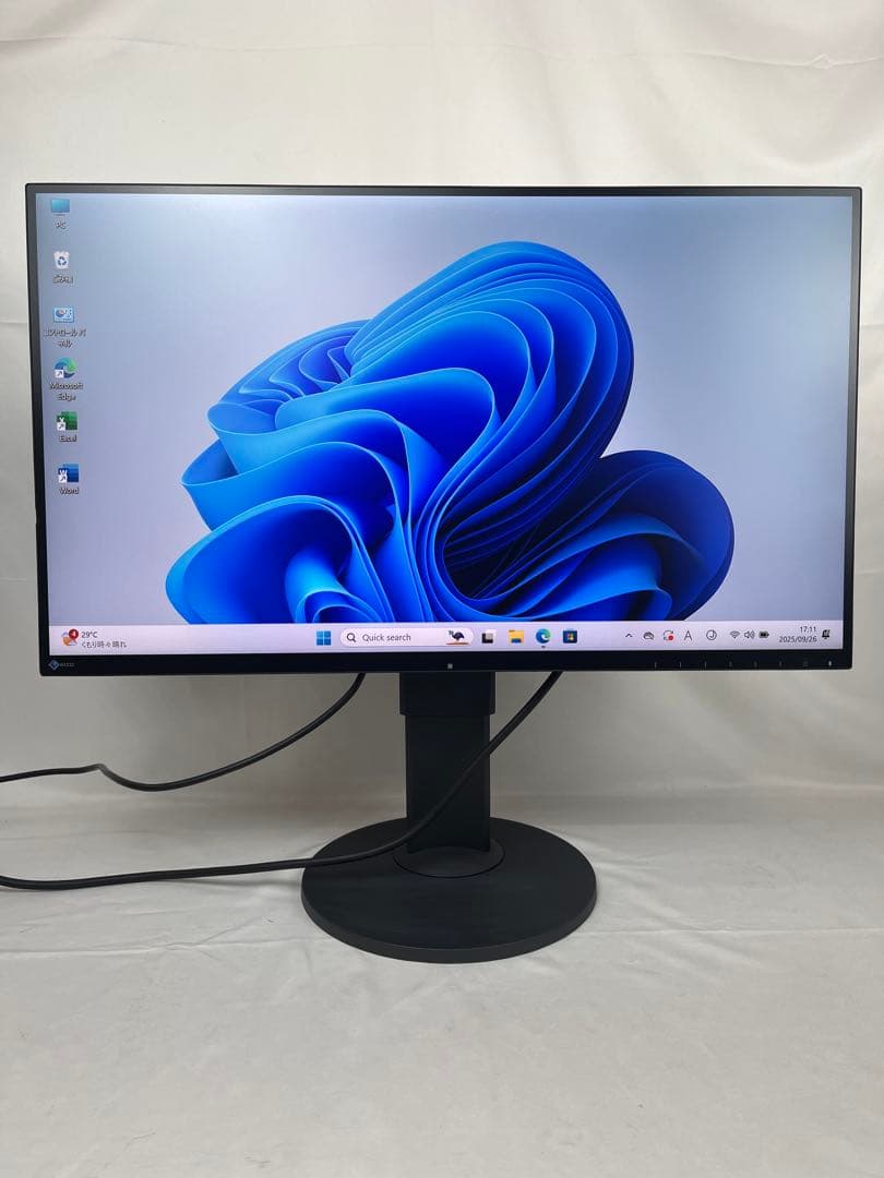 2K解像度 EIZO EV2750 27インチモニター内蔵スピーカー