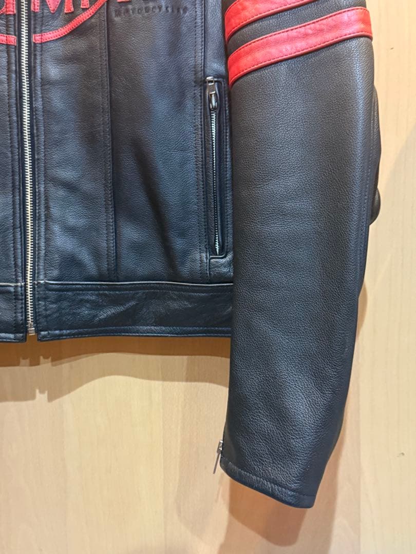 TRIUMPH レザージャケット　ブラック　レッド