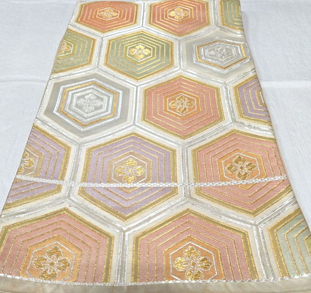 専用です【トールサイズ】クリーム色絞り訪問着と袋帯・帯揚げ帯締めの4点フルセット