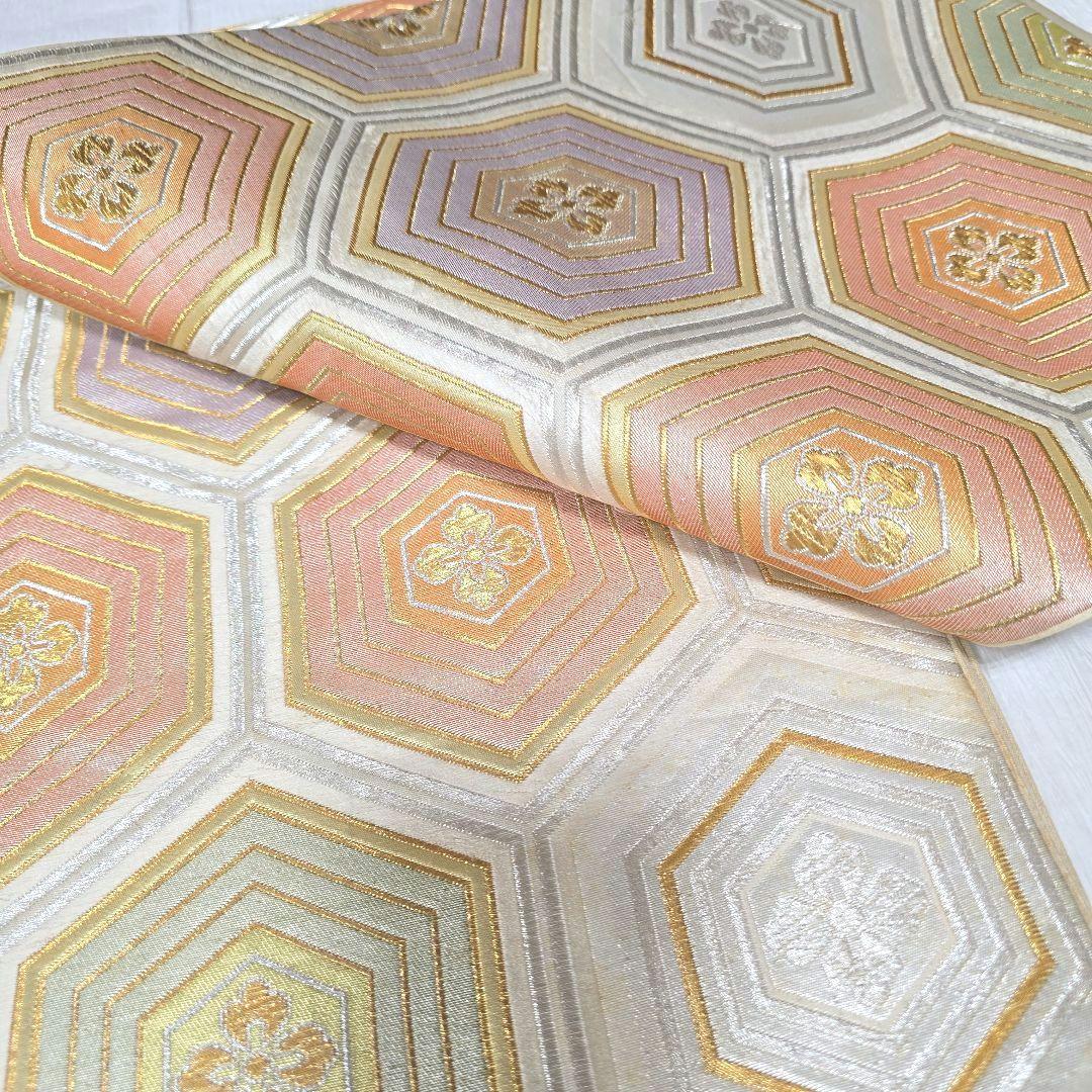 専用です【トールサイズ】クリーム色絞り訪問着と袋帯・帯揚げ帯締めの4点フルセット