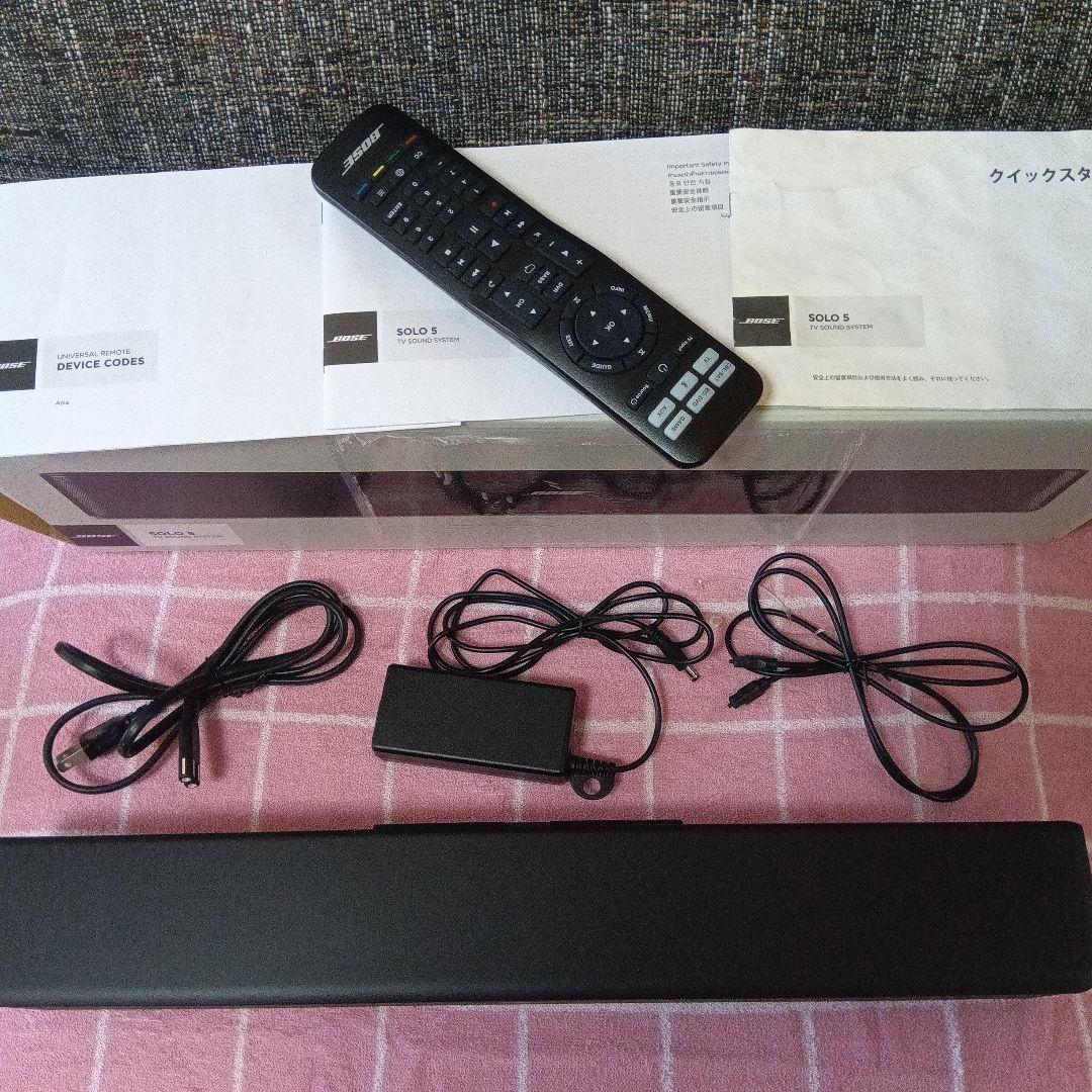 お値下げしました。 美品BOSE SOLO 5 TV SOUND SYSTEM