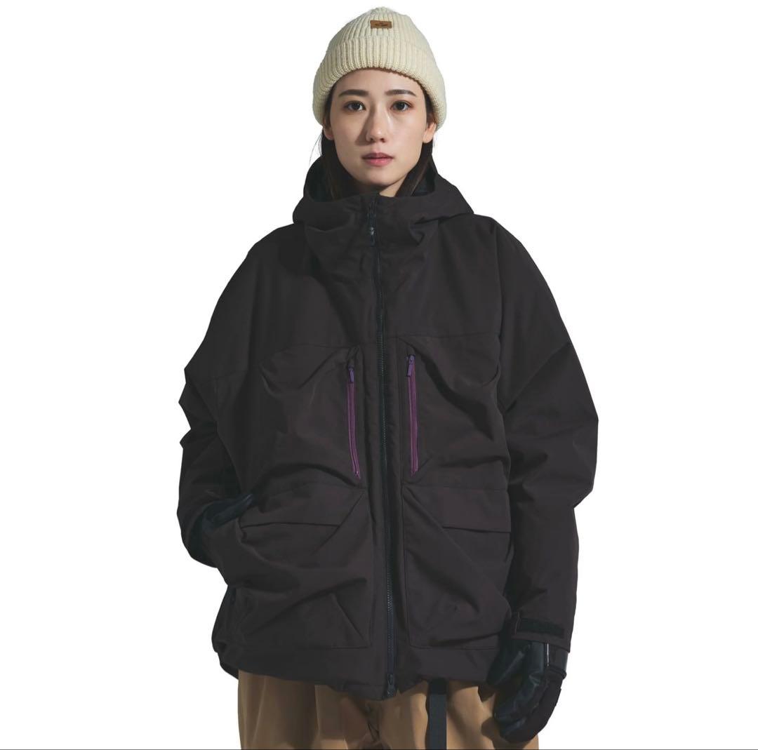 スノボウェア　ブラック　黒　Lサイズ　ユニセックス　スノーボードウェア