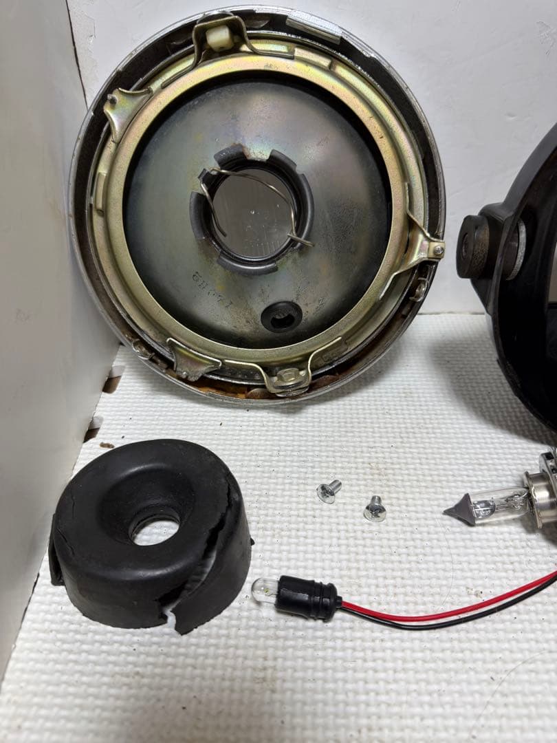 当時物IPF凹みレンズ付ヘッドライトASSY/シビエマーシャルCIBIE