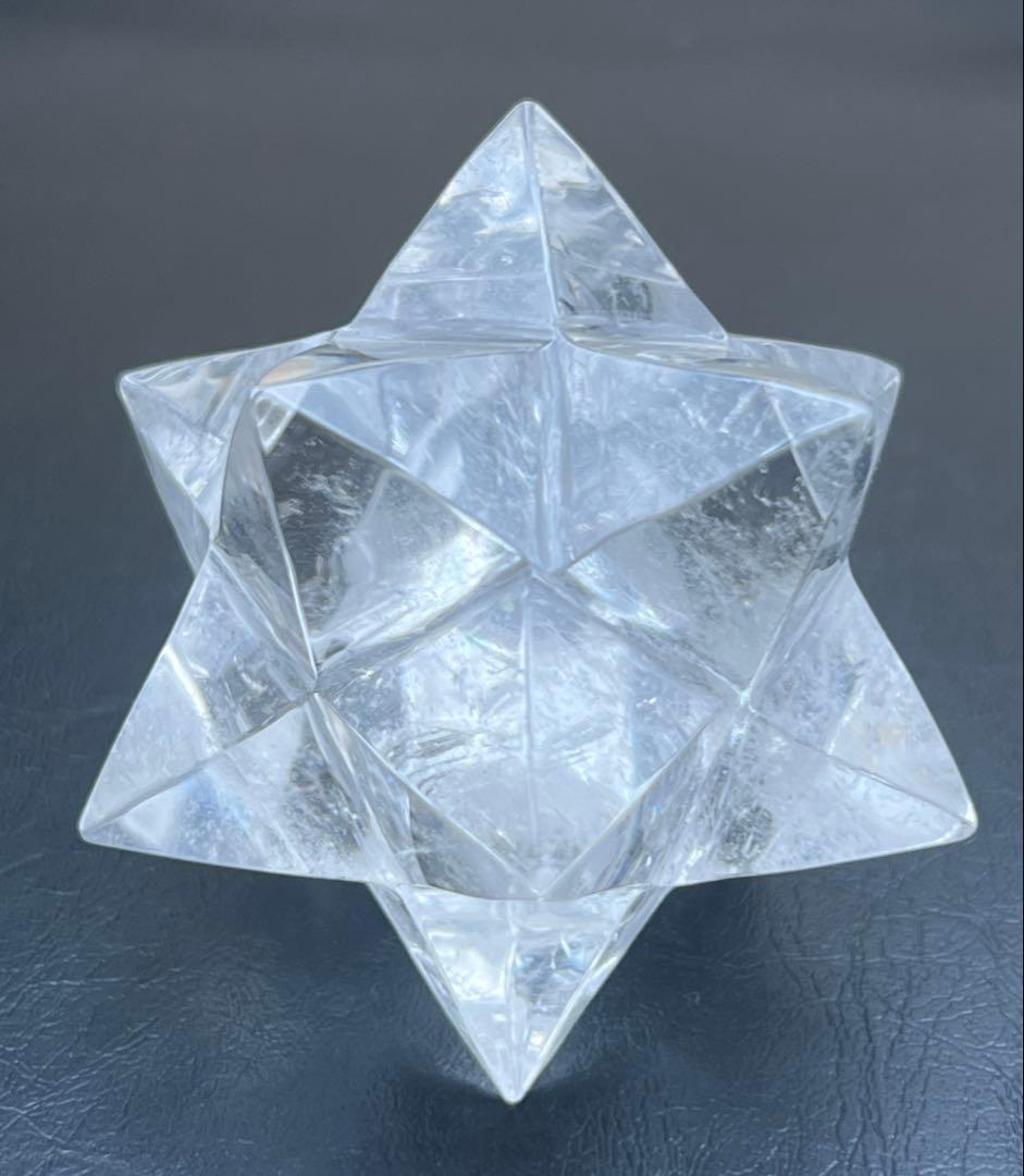 天然水晶 アステロイド マカバスタークリスタル 神聖幾何学多面カット12ポイント