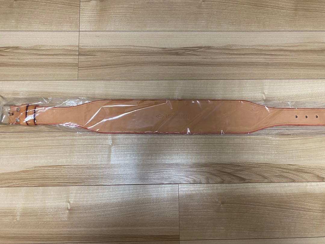 ★ウエサカ★　プレミアムウエイトリフティングベルト（1枚張り・シングルピン）　L