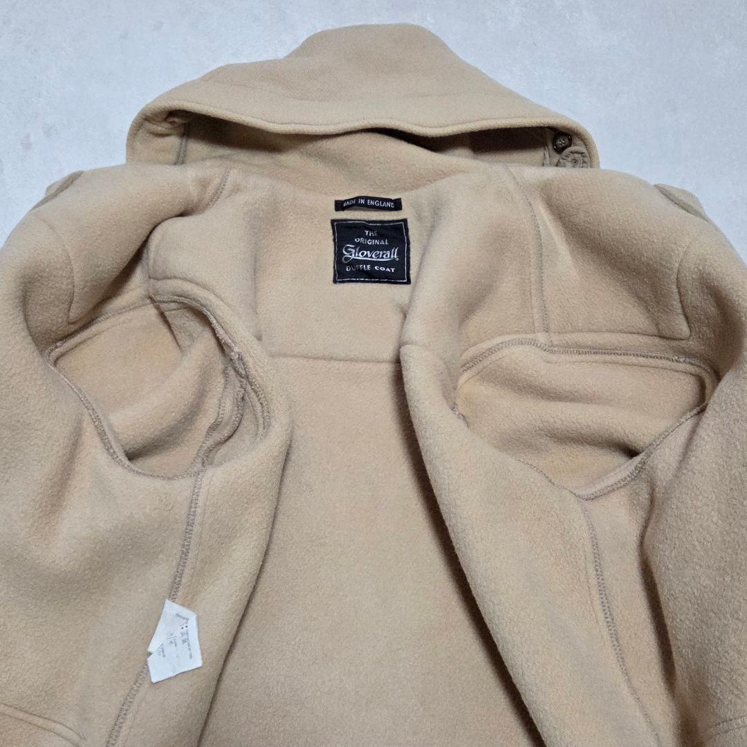 【美品】グローバーオール 90s 英国 イギリス ダッフルコート ベージュ L