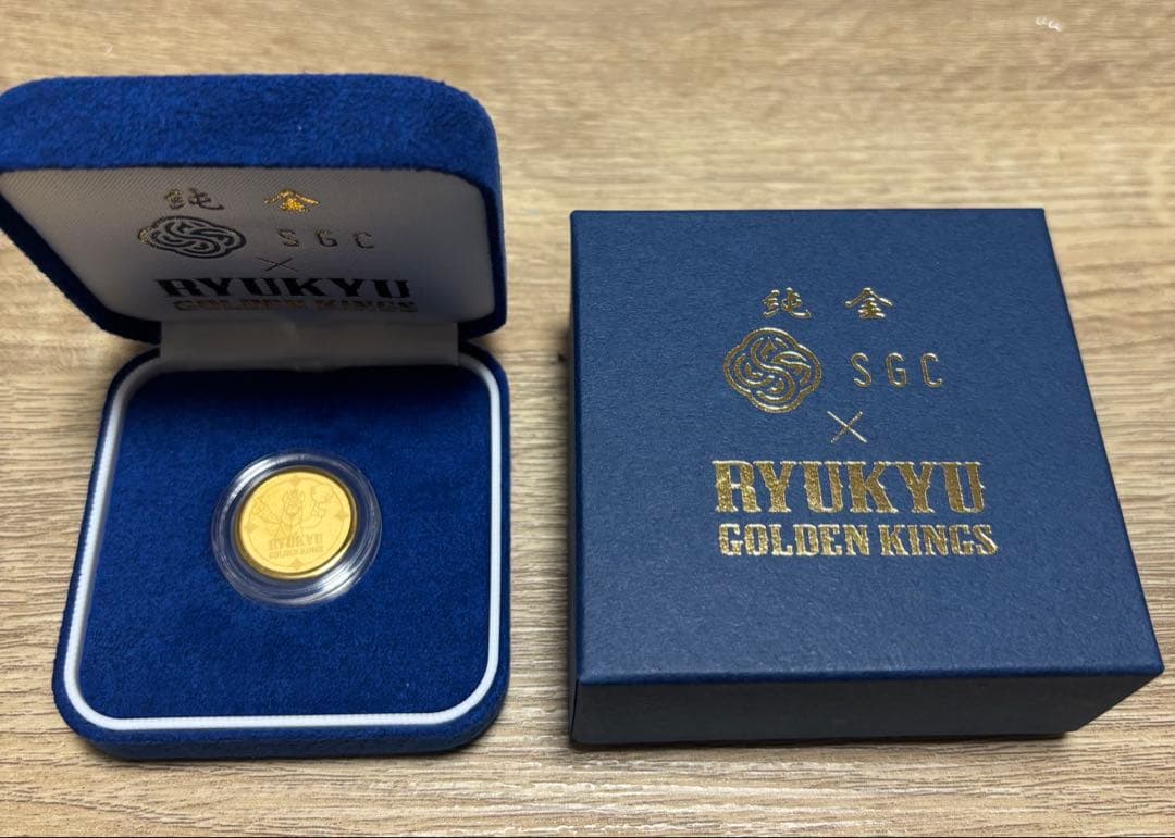 琉球ゴールデンキングス 純金 金貨 専用ケース付き