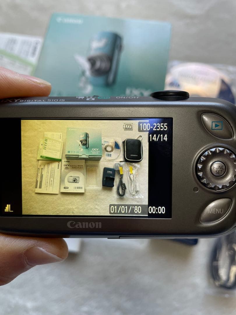 Canon IXY 510IS ブルー　オールドカメラ　オールドコンデジ