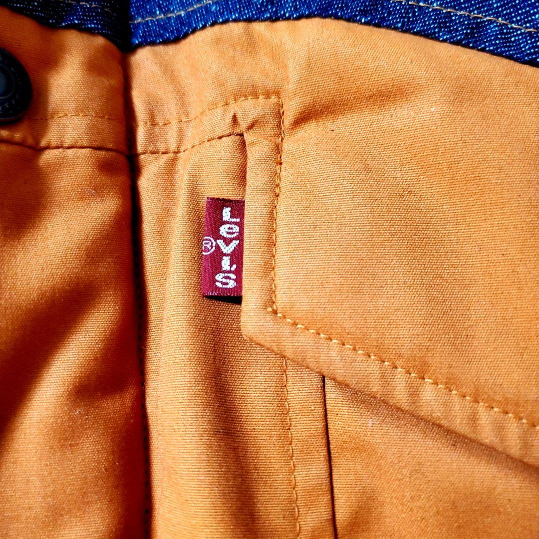 Levi's　RED TAB　オレンジ 濃紺 デニム　ダウンジャケット