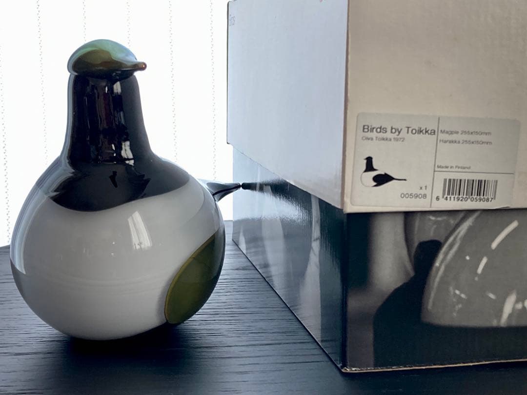 工芸品  birds oiva toikka MAGPIE
