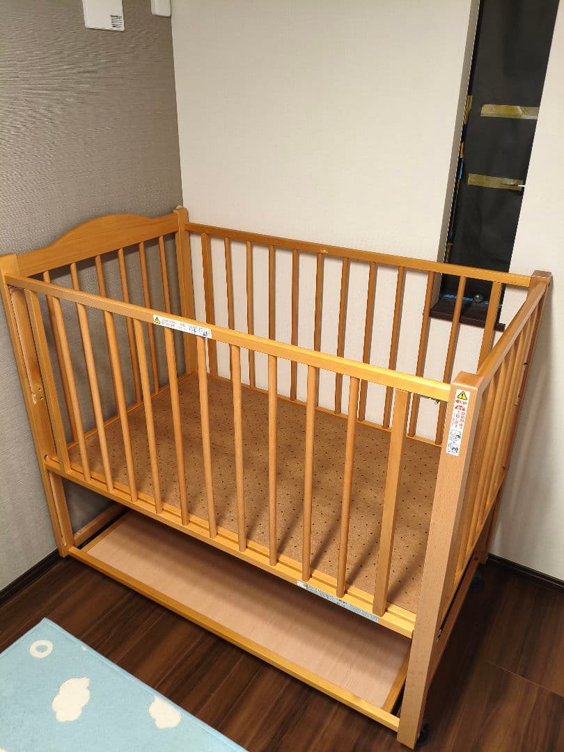石崎家具 ベビーベッド ハイタイプ ツースライドベッド