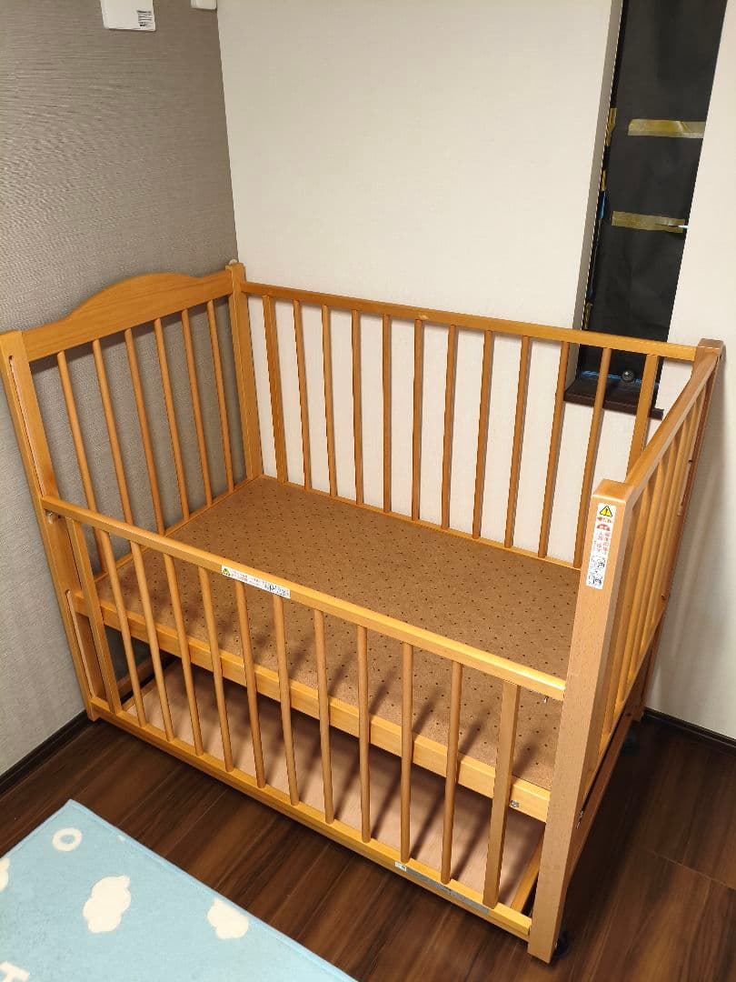 石崎家具 ベビーベッド ハイタイプ ツースライドベッド