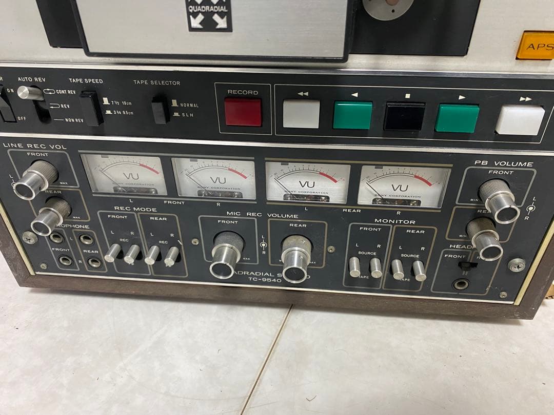 SONY オープンリールデッキ TC-9540 4チャンネル　テープレコーダー