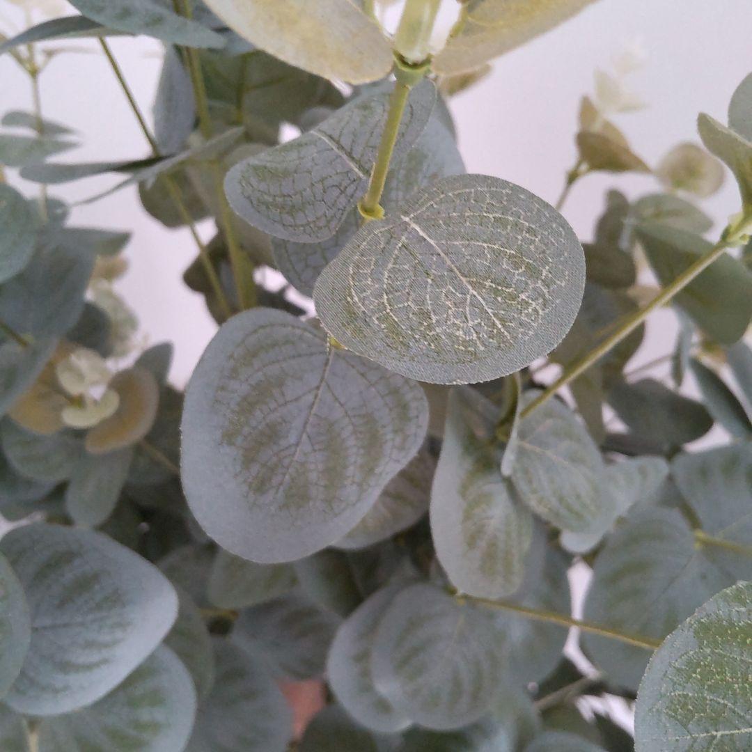 ユーカリの木130cm タイプ！銀丸葉 ！ 大型フェイクプランツ！ 未使用！