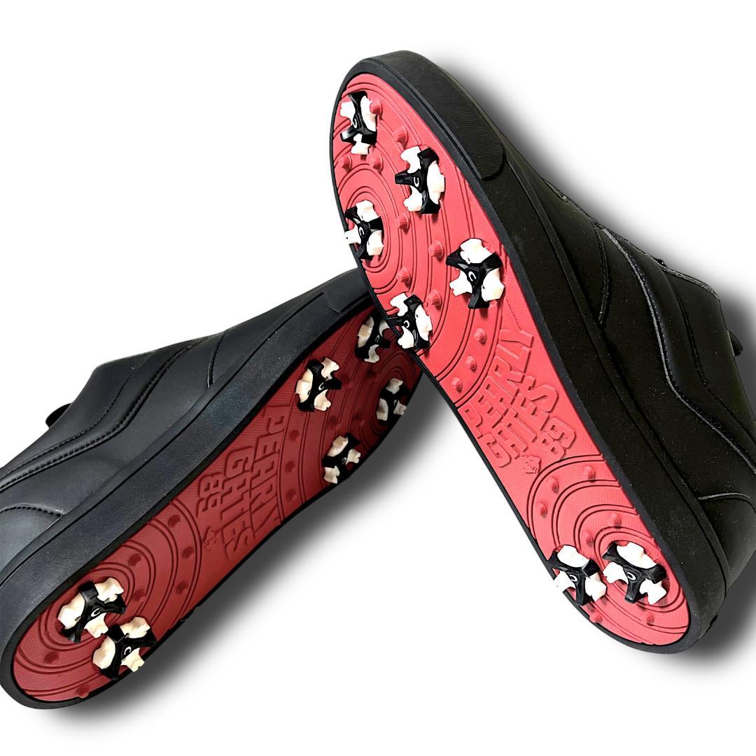 定35,200円 25cm パーリーゲイツ メゾンロゴ スパイク ゴルフシューズ