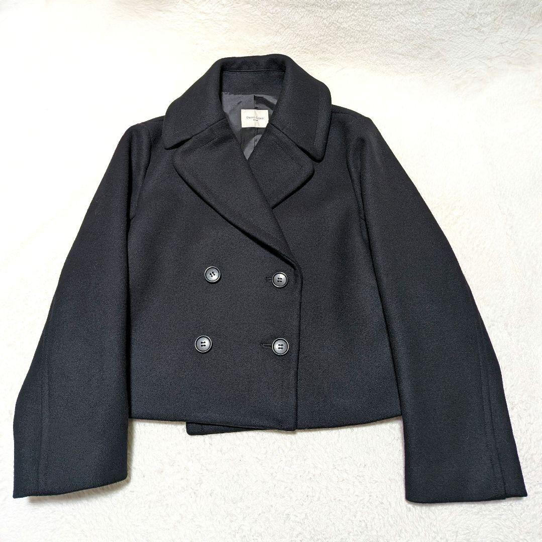 極美品✨Demi-Luxe BEAMS メルトン ショートコート ブラック Ｓ