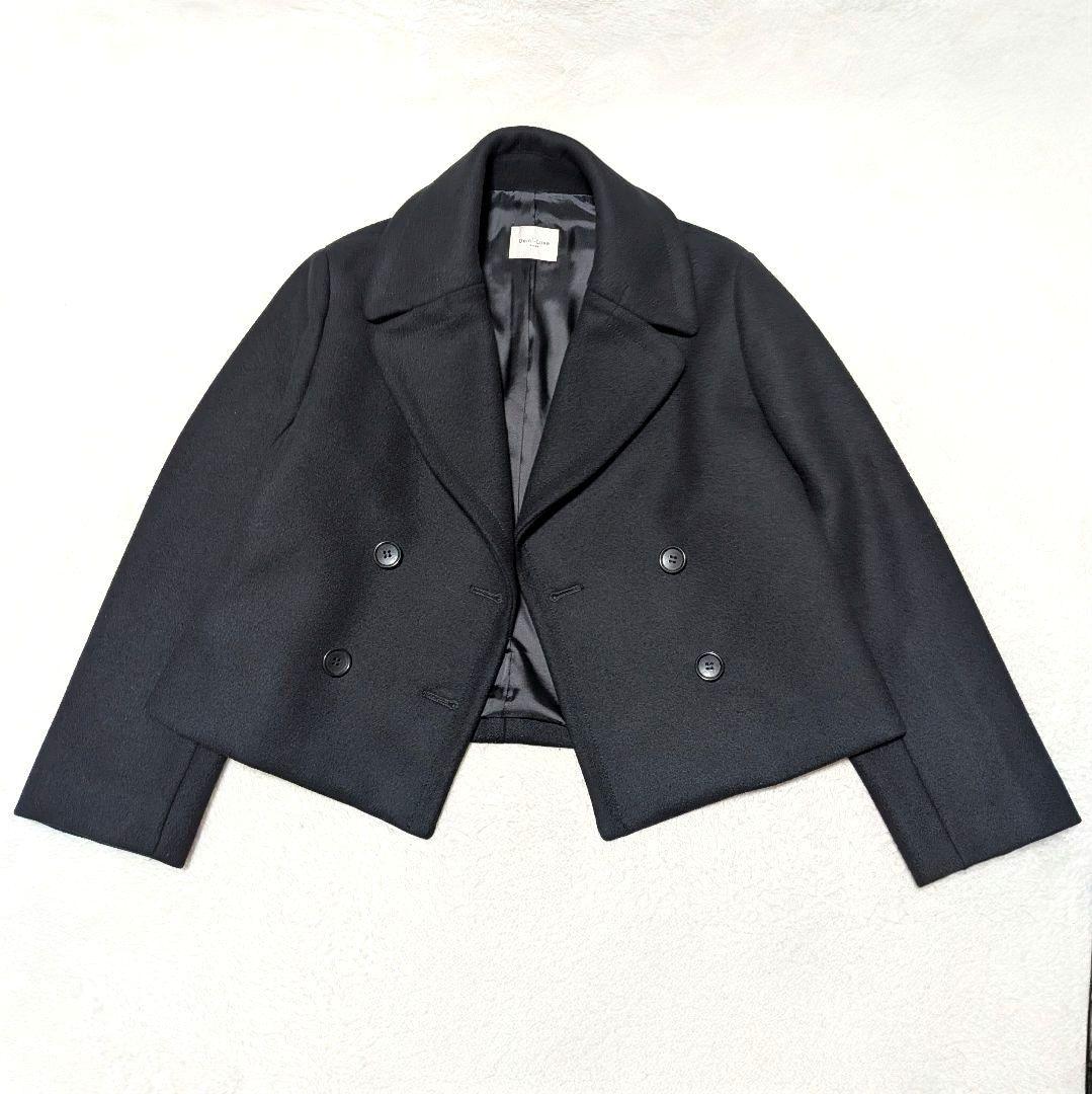 極美品✨Demi-Luxe BEAMS メルトン ショートコート ブラック Ｓ