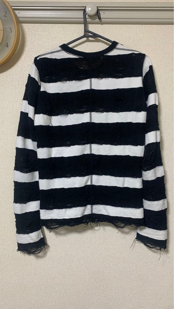 “Junya Watanabe” destroy border knit