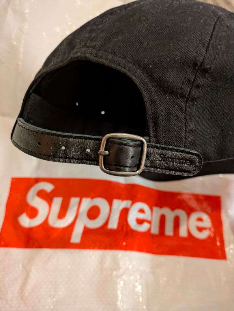 Supreme 黒キャップ アメリカ製　25FW